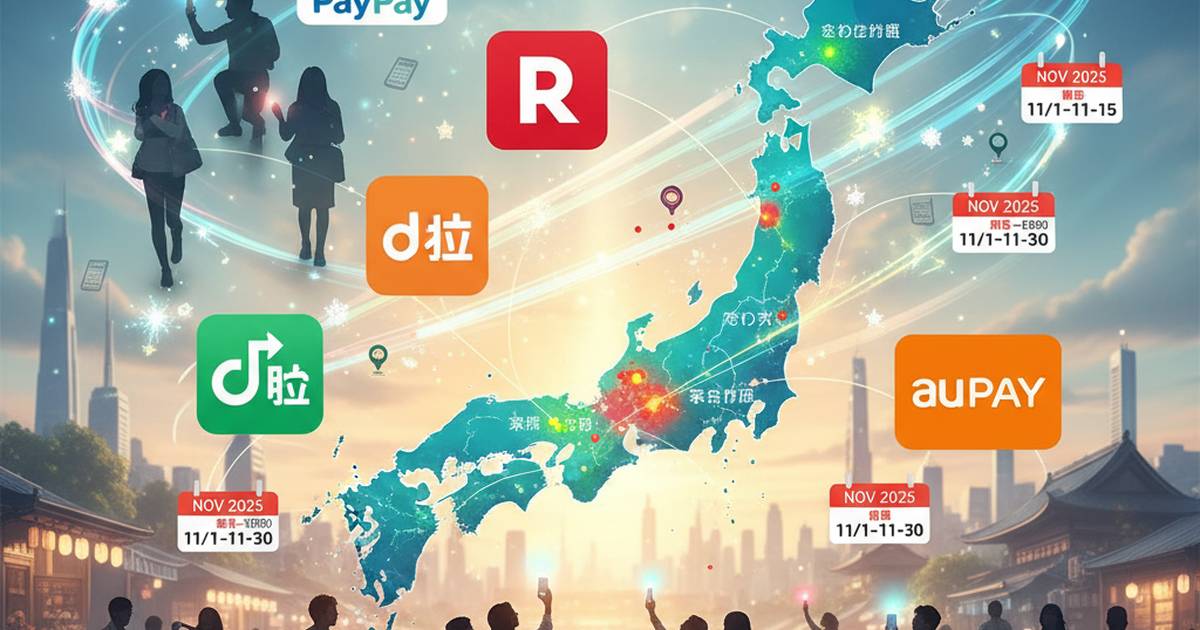 2025年11月スタート|キャッシュレス還元キャンペーン早見表(エリア・日付・決済手段まとめ)